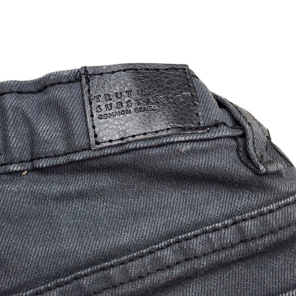 TRUTH SUBSTANCE COMMON SENSE Unisex Toddler 2T Denim Jeans Color Gray/Black - Picture 7 of 8